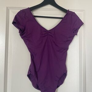Bloch - Purple Short Sleeve Leotard